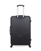 Set di 2 - Valigia grande nera Brooklyn e valigia cabina a ruota singola a 4 ruote - L/XXS