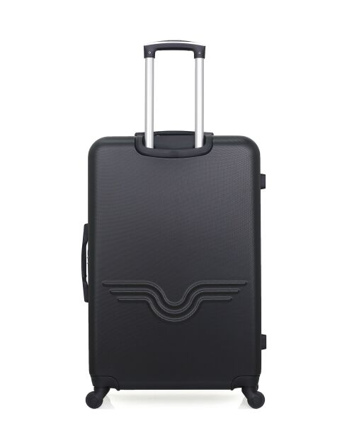 Lot de 2 - Valise grand format et valise cabine 4 roues simples Brooklyn noires - L/XXS