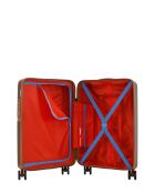 Lot de 2 valises cabine 4 roues doubles Oakland chocolat - S/XS