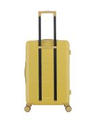 Valise Moyen Séjour M 4 roues doubles Cleveland jaune crème - 42,5x66x25 cm
