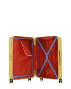 Valise Moyen Séjour M 4 roues doubles Cleveland jaune crème - 42,5x66x25 cm