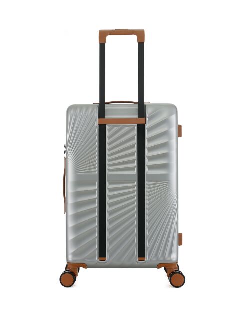Lot de 2 - Valise weekend et valise cabine 4 roues doubles Oakland grises - M/S