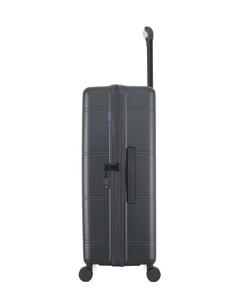Lot de 4 valises 4 roues doubles Cleveland-O gris foncé - L/M/S/XS
