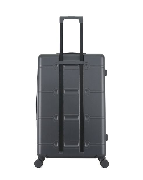 Lot de 4 valises 4 roues doubles Cleveland-O gris foncé - L/M/S/XS