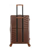 Lot de 2 - Valise grand format et valise weekend 4 roues doubles Oakland chocolat - L/M