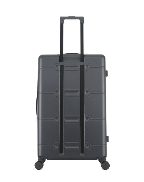 2er-Set — dunkelgrauer großer Cleveland-Koffer und 4-Rad-Doppelkabinenkoffer — L/XS