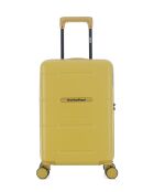 Valise Cabine XS 4 roues doubles Cleveland jaune crème - 35x55x19 cm