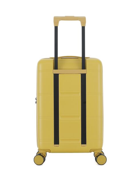 Valise Cabine XS 4 roues doubles Cleveland jaune crème - 35x55x19 cm