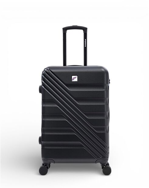 Valise Moyen Séjour M 4 roues doubles Redwood noire - 44x67x25,5 cm