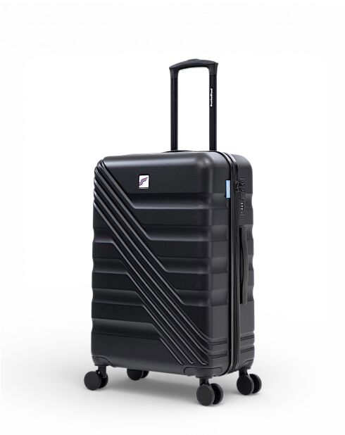 Valise Moyen Séjour M 4 roues doubles Redwood noire - 44x67x25,5 cm