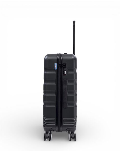 Valise Moyen Séjour M 4 roues doubles Redwood noire - 44x67x25,5 cm