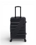 Valise Moyen Séjour M 4 roues doubles Redwood noire - 44x67x25,5 cm