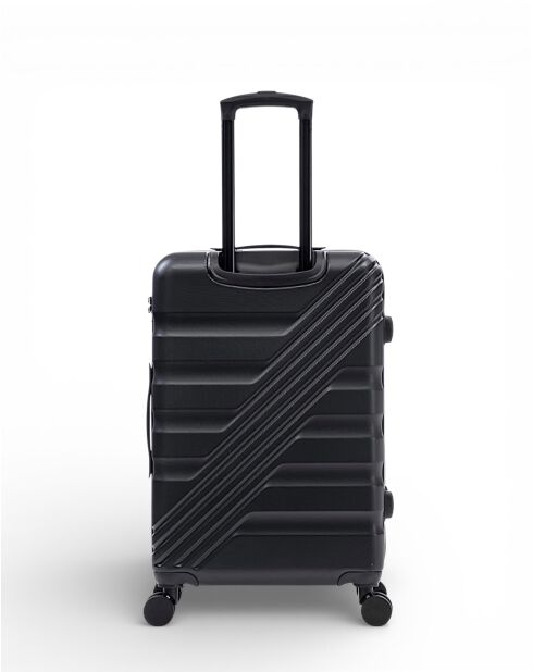 Valise Moyen Séjour M 4 roues doubles Redwood noire - 44x67x25,5 cm