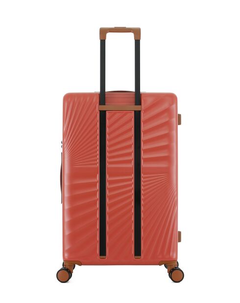 Lot de 2 - Valise grand format et valise cabine 4 roues doubles Oakland terracotta - L/XS