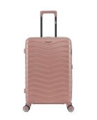 Valise Moyen Séjour M 4 roues doubles Seattle rose doré - 42,5x66x26 cm