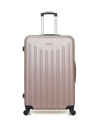 Lot de 2 - Valise grand format et valise cabine 4 roues simples Brooklyn rose doré - L/XXS