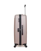 Lot de 2 - Valise grand format et valise cabine 4 roues simples Brooklyn rose doré - L/XXS