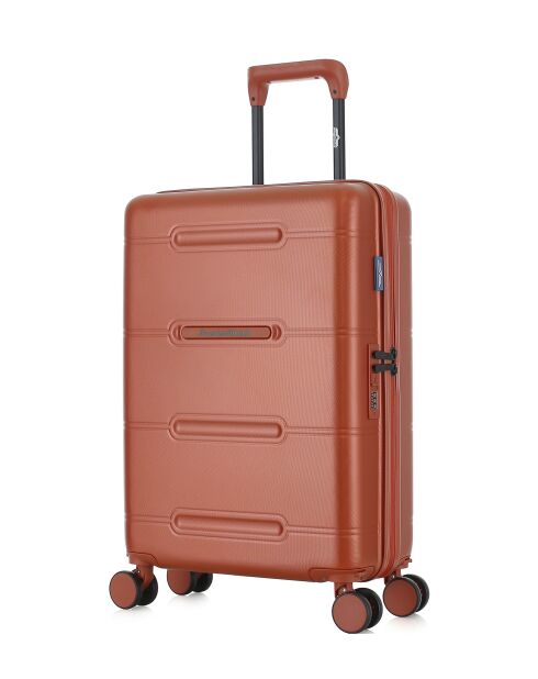 Valise Cabine S 4 roues doubles Cleveland brique - 40,5x60x20 cm