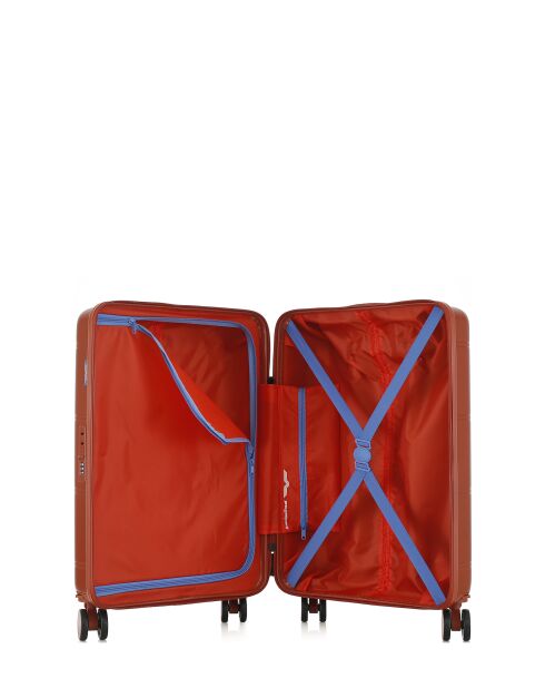 Valise Cabine S 4 roues doubles Cleveland brique - 40,5x60x20 cm