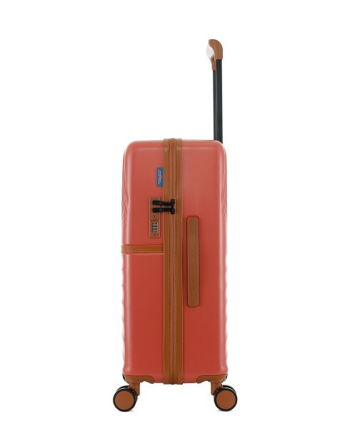 Lot de 2 - Valise weekend et valise cabine 4 roues doubles Oakland terracotta - M/XS