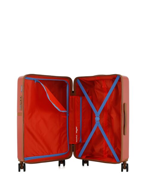Lot de 2 - Valise weekend et valise cabine 4 roues doubles Oakland terracotta - M/XS