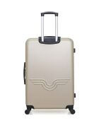 Set di 3 - Valigia grande, valigia da weekend e valigia cabina singola a 4 ruote Brooklyn beige - L/M/XXS