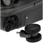 Valise Cabine S 4 roues doubles Cleveland noire - 40,5x60x20 cm
