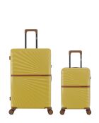 Set di 2 - Valigia grande Oakland Honey e valigia doppia cabina a 4 ruote - L/XS