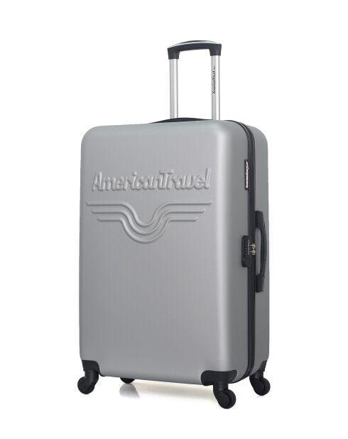 Lot de 2 - Valise grand format et valise weekend Chelsea grises - L/M