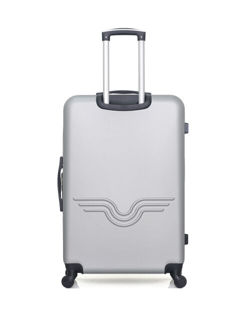 Lot de 2 - Valise grand format et valise weekend Chelsea grises - L/M