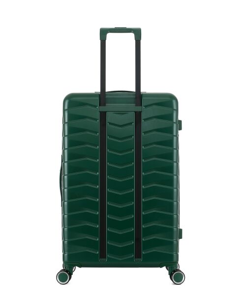 Lot de 2 - Valise grand format et valise cabine 4 roues doubles Seattle vert foncé - L/S