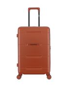 Valise Moyen Séjour M 4 roues doubles Cleveland brique - 42,5x66x25 cm