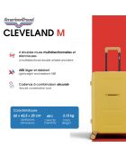 Valise Moyen Séjour M 4 roues doubles Cleveland brique - 42,5x66x25 cm