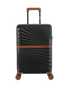 Valise Cabine S 4 roues doubles Oakland noire - 38,5x58,5x20 cm