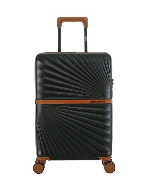 Valise Cabine S 4 roues doubles Oakland noire - 38,5x58,5x20 cm