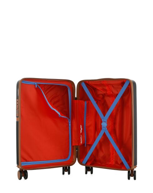Valise Cabine S 4 roues doubles Oakland noire - 38,5x58,5x20 cm