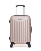 Lot de 2 valises cabine 4 roues simples Brooklyn rose doré - S/XXS