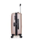 Lot de 2 valises cabine 4 roues simples Brooklyn rose doré - S/XXS