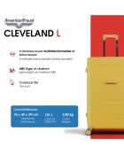 Long Stay Koffer L 4 dubbele wielen Cleveland beige - 49x76x29 cm