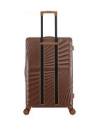 Juego de 2 unidades: maleta grande Oakland color chocolate y maleta con cabina doble con 4 ruedas, L/S
