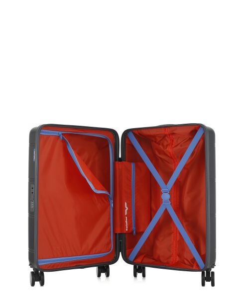 Valise Cabine S 4 roues doubles Cleveland gris foncé - 40,5x60x20 cm