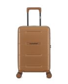 Valise Cabine XS 4 roues doubles Cleveland brun clair - 35x55x19 cm