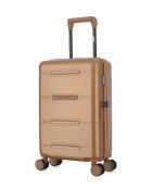 Valise Cabine XS 4 roues doubles Cleveland brun clair - 35x55x19 cm
