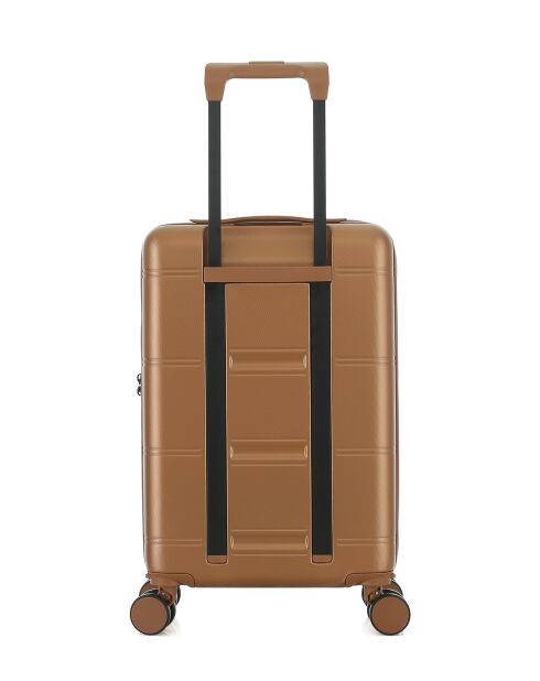 Valise Cabine XS 4 roues doubles Cleveland brun clair - 35x55x19 cm
