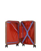 Valise Cabine XS 4 roues doubles Cleveland brun clair - 35x55x19 cm