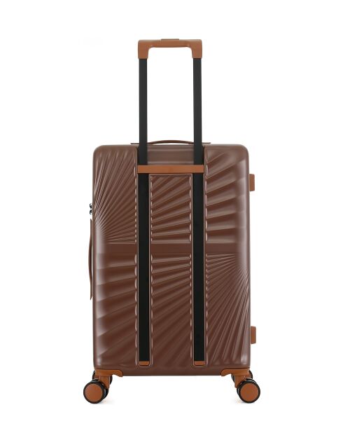 Lot de 2 - Valise weekend et valise cabine 4 roues doubles Oakland chocolat - M/S