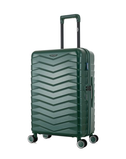 Valise Moyen Séjour M 4 roues doubles Seattle vert foncé - 42,5x66x26 cm