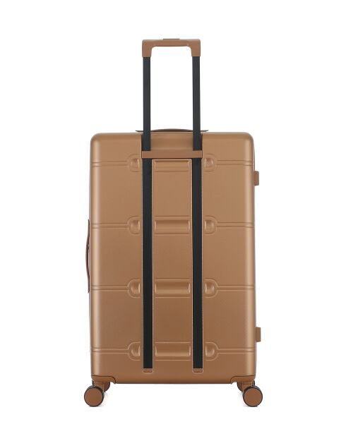 Long Stay Koffer L 4 dubbele wielen Cleveland lichtbruin - 49x76x29 cm