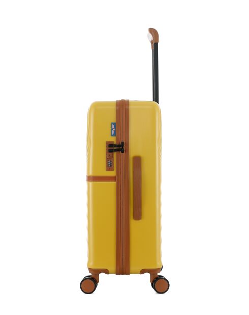 Lot de 2 - Valise weekend et valise cabine 4 roues doubles Oakland miel - M/XS