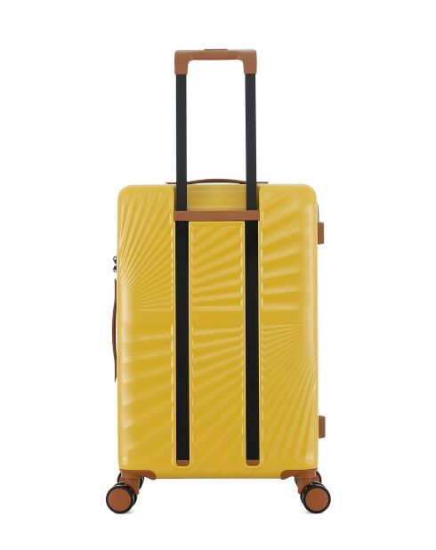 Lot de 2 - Valise weekend et valise cabine 4 roues doubles Oakland miel - M/XS